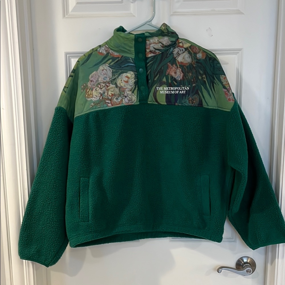 Met x PacSun Van Gogh Floral Fleece Pullover